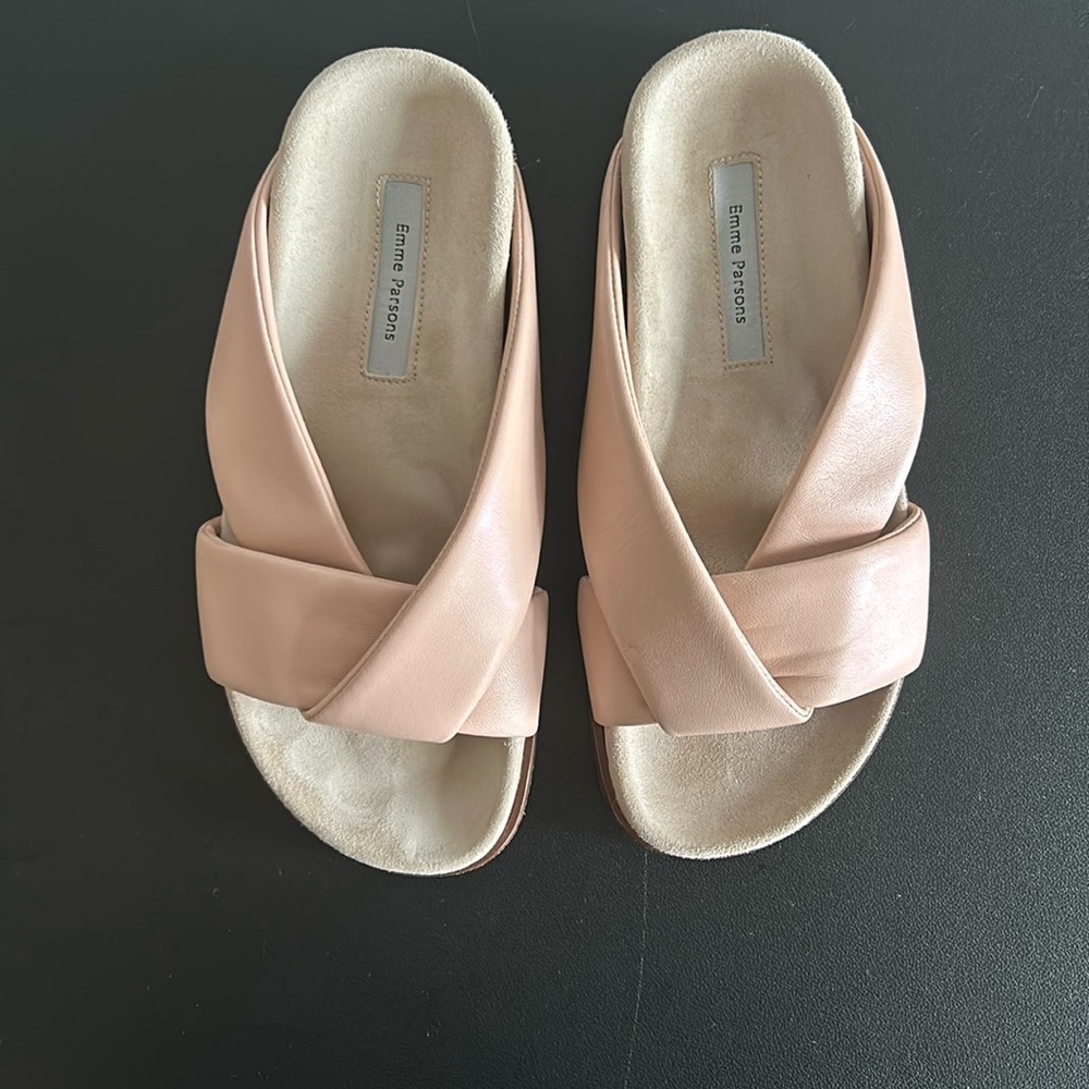 COPY - Emme Parsons LEATHER SLIDES